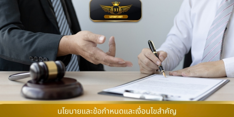 นโยบายและข้อกำหนดและเงื่อนไขสำคัญ